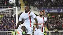 Gol Rafael Leao pada menit ke-53 memastikan kemenangan AC Milan atas Fiorentina di di Stadion Artemio Franchi. (Alberto PIZZOLI/AFP)