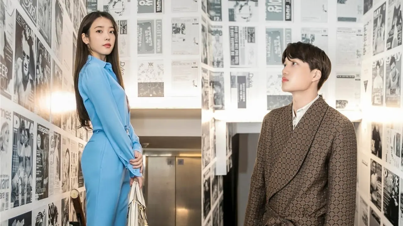 IU dan Kai EXO tampil menawan di pameran Gucci, Seoul.
