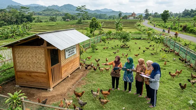 Inspirasi Budidaya Ayam Kampung untuk Kelompok Ibu Desa. Gemini