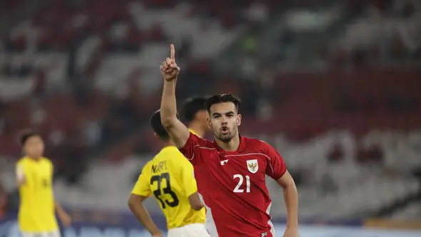 <p>Jens Raven usai mencetak gol kedua untuk Timnas Indonesia U-23 pada ASEAN U23 Championship Mandiri Cup di Stadion Utama Gelora Bung Karno, Jakarta, Selasa (15/7/2025). (Liputan6.com/Helmi Fithriansyah)</p>