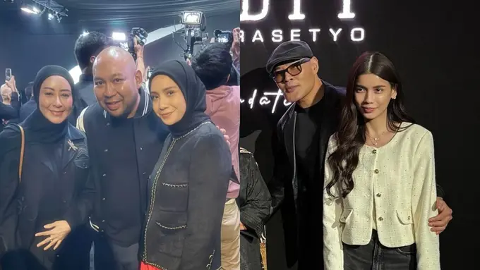 Beda Gaya Nagita Slavina dan Sabrina Chairunnisa yang Pakai Blazer Hadiri Launching Jersey Rancangan Anak Prabowo