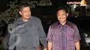 Anis Matta (kanan) dan Fakhri Hamzah (kiri) ikut hadir dalam pertemuan dengan sejumlah tokoh politik dan Ormas Islam yang membahas wacana pembentukan Koalisi Partai Islam di Jakarta, Kamis (17/4/2014)(Liputan6.com/Johan Tallo)
