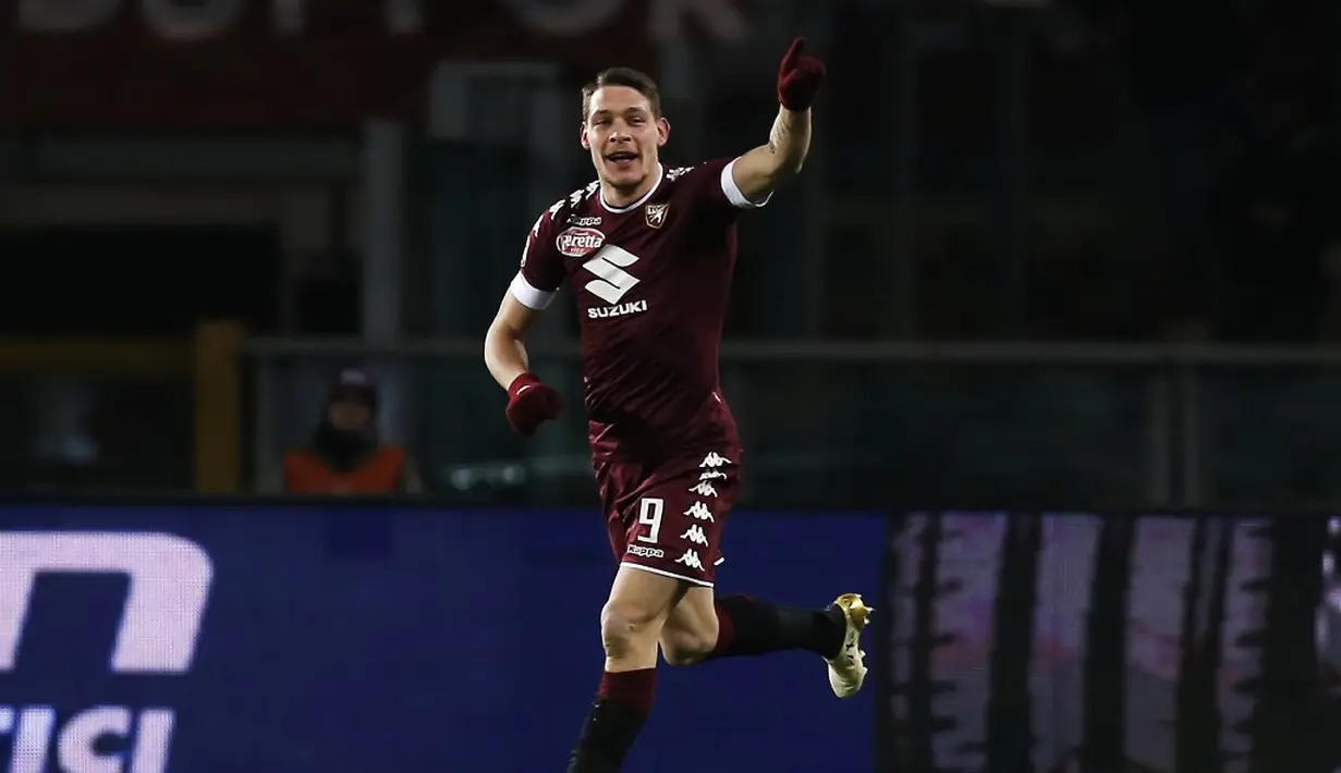 6. Andrea Belotti (Torino) - 12 gol dan 2 assist (AFP/Marco Bertorello)