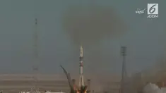 Pesawat luar angkasa SOYUZ MS-07 diluncurkan ke luar angkasa, untuk memberangkatkan tiga orang astronot ke Stasiun Luar Angkasa.