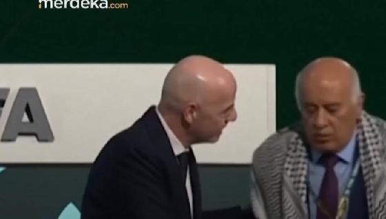 Momen Jabat Tangan Israel-Palestina di Kongres FIFA Jadi Sorotan