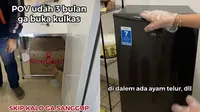 Tidak Dibuka Selama 3 Bulan, Penampakan Isi Kulkas Ini Bikin Kaget (Sumber: TikTok/@kickfilb)