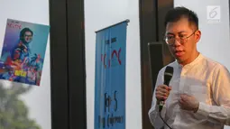 Artist Manager 88rising Ollie Zhang memberi keterangan pers Indonesia Creative Incorporated (ICINC) di Jakarta, Kamis (11/07/2019). Badan Ekonomi Kreatif (Bekraf) akan memberangkatkan 5 pemenang seleksi ICINC ke Los Angeles dalam Head in the Clouds Festival. (Liputan6.com/Fery Pradolo)