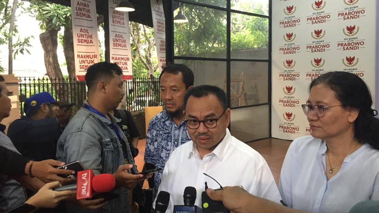 Direktur Materi dan Debat Badan Pemenangan Nasional (BPN) Prabowo-Sandi, Sudirman Said