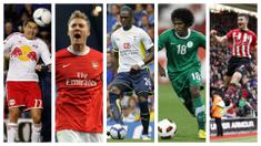 Kumpulan foto-foto sejumlah pemain kelas dunia yang melakukan gol cepat bagi klubnya masing-masing. (Foto: AFP)