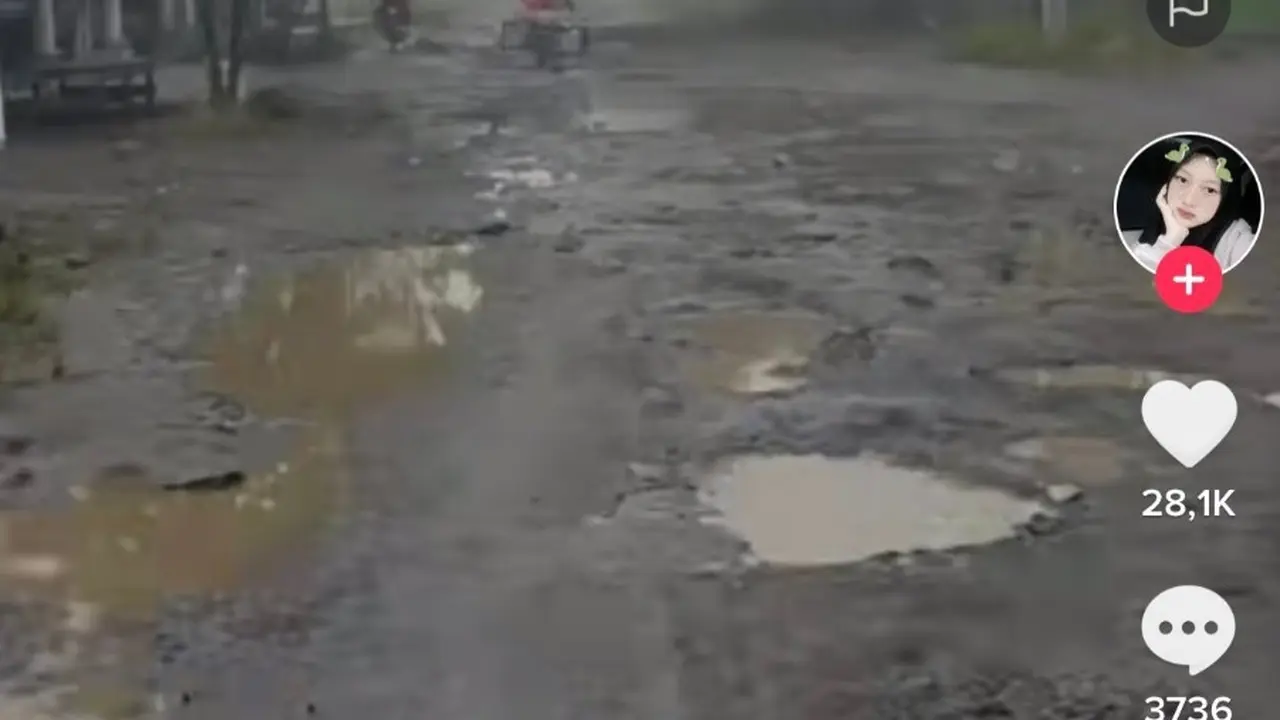 Buntut Viralnya Tiktoker Awbimax Reborn alias Bima Yudho Saputro Kritik Lampung, Ramai Warganet Unggah Video Jalanan Rusak