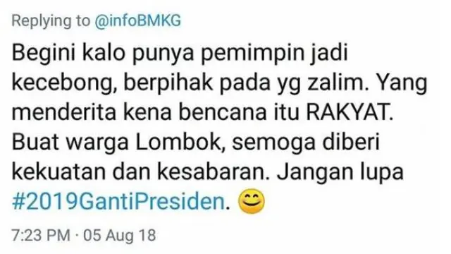 Warganet Kaitkan Gempa Lombok dengan TGB