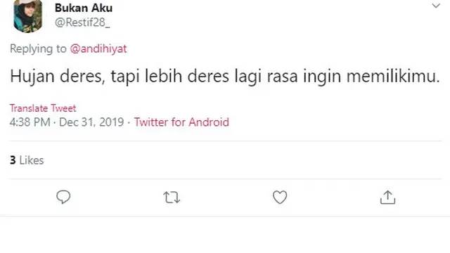 gombalan hujan