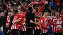 Di final, Athletic Bilbao akan berlaga melawan Real Mallorca untuk memperebutkan trofi Copa del Rey 2023/2024. (ANDER GILLENEA/AFP)