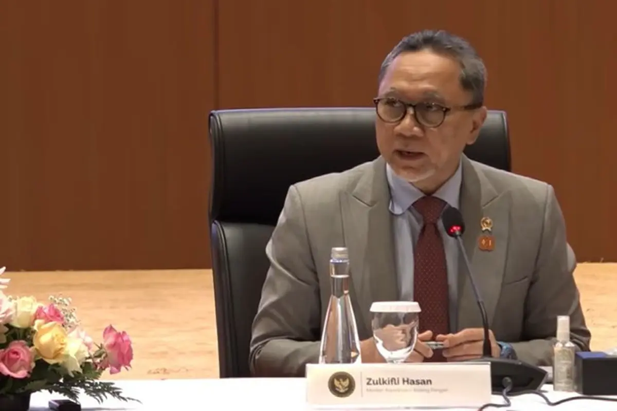 Menteri Koordinator Pangan Zulkifli Hasan dalam Konferensi Pers RAPBN dan Nota Keuangan 2026