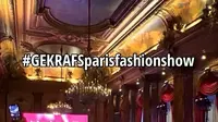 Gekrafs Paris Fashion Show. (dok. Instagram @gekrafs/https://www.instagram.com/p/CayFTcZFV1Q/Dinny Mutiah)