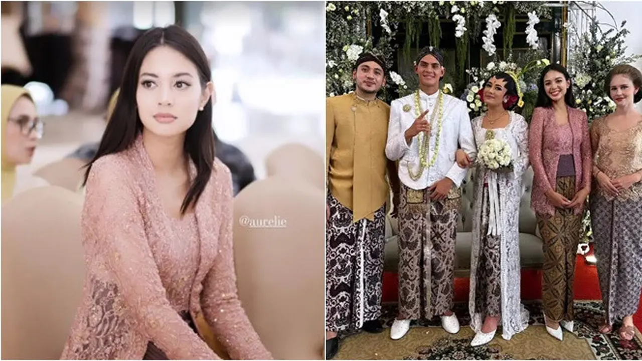 6 Potret Aurelie Moeremans di Pernikahan Amanda Gonzales, Menawan Pakai Kebaya