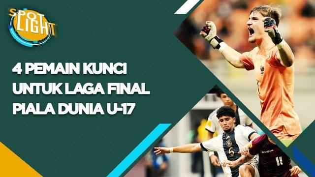 Berita video, spotlight kali ini membahas empat pemain kunci Jerman dan Prancis di Final Piala Dunia U-17 2023 pada Sabtu (2/12/2023) di Stadion Manahan Solo.