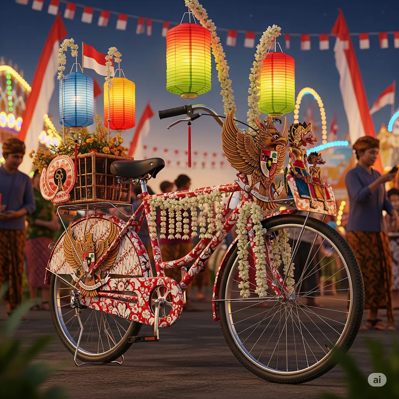 8 Inspirasi Sepeda Hias 17 Agustus untuk Semarak HUT RI ke-80