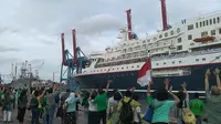 Kapal Nippon Maru yang membawa peserta SSEAYP 2016, akhirnya kembali ke Jepang 
