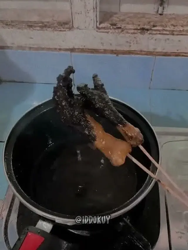 6 Momen Apes Masak Ceker Sampai Gosong Ini Bikin Elus Dada