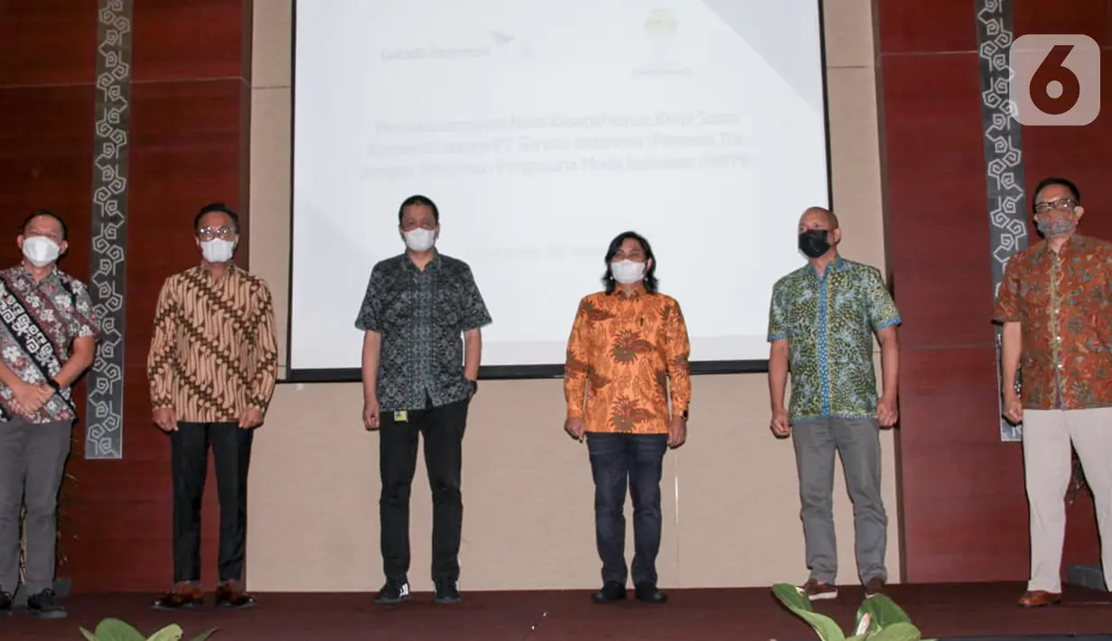 Melalui kerjasama ini seluruh anggota HIPMI akan mendapatkan layanan khusus seperti fleksibilitas tiket, dan check in counter khusus  di bandara internasional Soekarno-Hatta serta benefit lainnya. (Liputan6.com/HO/Wedi)