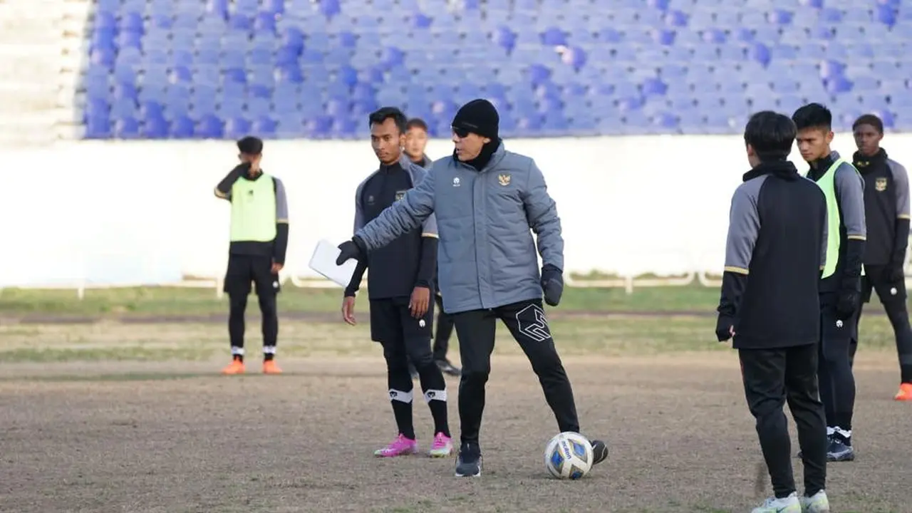 Timnas Indonesia U-20 di Uzbekistan.