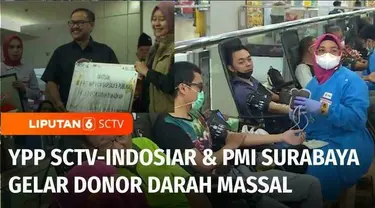 Yayasan Pundi Amal Peduli Kasih SCTV dan Indosiar bersama dengan PMI Kota Surabaya menggelar donor darah di bulan Ramadan. Acara ini diharapkan bisa memenuhi stok darah yang menipis selama Ramadan.