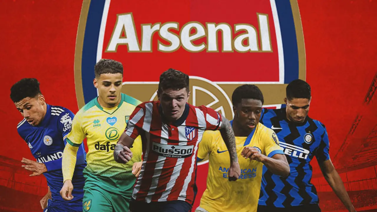 Ilustrasi - James Justin, Max Aarons, Kieran Trippier, Tariq Lamptey, Achraf Hakimi