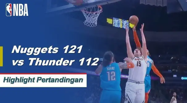 Nikola Jokic mengemas 36 poin sembilan rebound dan 10 assist untuk memimpin Denver dalam kemenangan atas Oklahoma City.