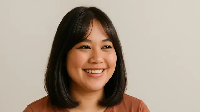 Model Potongan Rambut Long Bob untuk Wajah Bulat/via AI