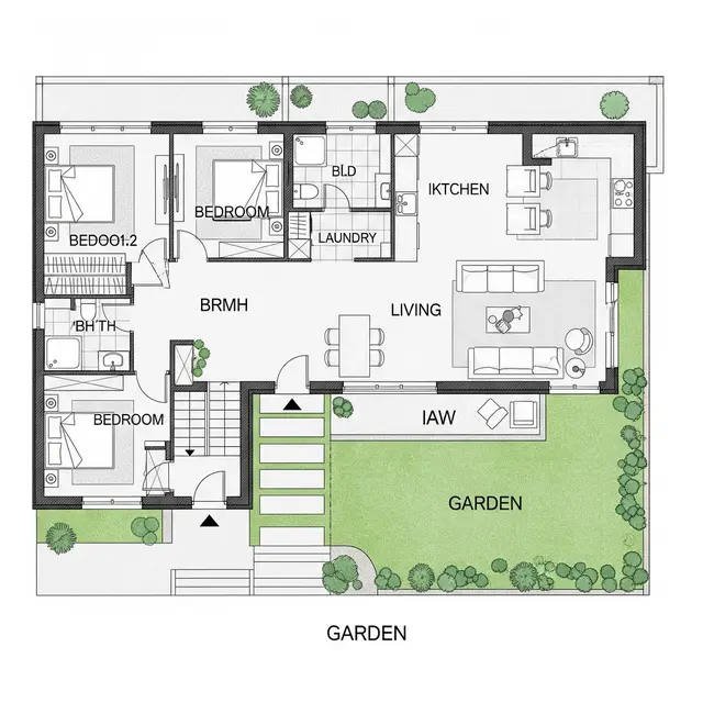 Inspirasi Desain Rumah Ukuran 7x15 di Lahan Memanjang. Gemini