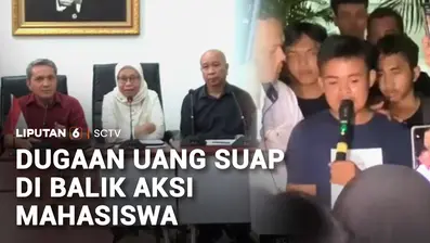 Ketua BEM FH Universitas Bung Karno mengaku menerima uang sebesar Rp20 juta pada unjuk rasa mahasiswa 15 Juni lalu. Hasil investigasi internal pihak Rektorat UBK menyebutkan uang tersebut diterima menjelang aksi supaya para mahasiswa membatalkan demo...
