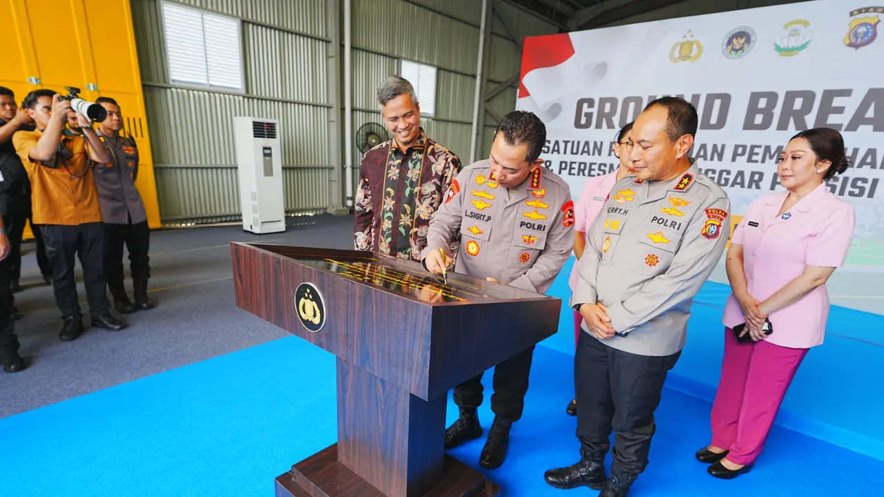 Dukung Program MBG Prabowo, Kapolri Groundbreaking 9 SPPG Polda Riau