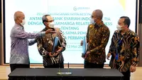 PT Bank Syariah Indonesia Tbk (BSI) tandatangani nota kesepahaman dengan anak usaha Jasa Marga yaitu PT Jasa Marga Related Business. (Photo credit: PT Bank Syariah Indonesia Tbk.