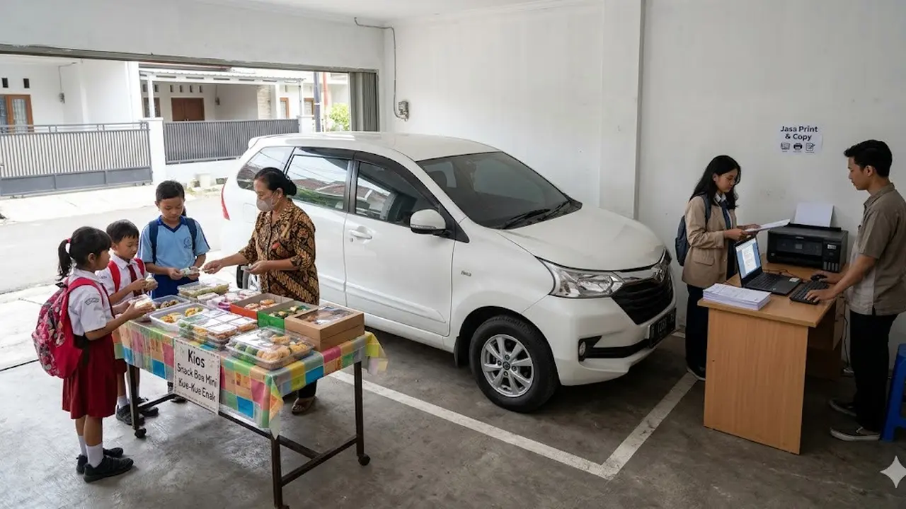 Kombinasi 2 Ide Usaha di Garasi Rumah Tanpa Mengganggu Area Parkir