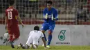 5. Kurniawan Kartika Ajie akan menjadi pilihan utama di bawah mistar gawang Timnas Indonesia U-22. Pemain Persiba Balikpapan ini tampil impresif sepanjang babak penyisihan grup. (Bola.com/Vitalis Yogi Trisna)