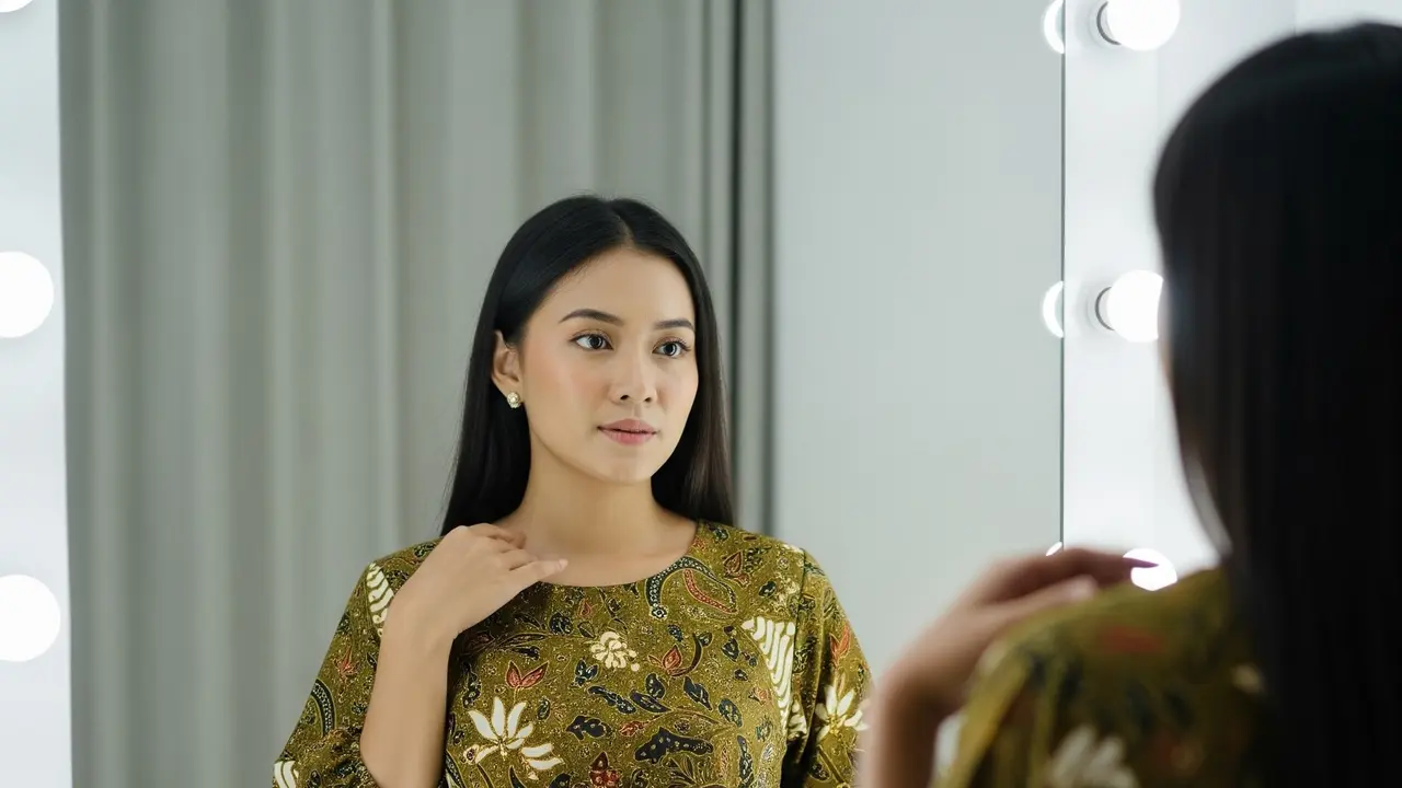 Blouse Batik Lengan Balon Terbaru 2025 Desain Elegan
