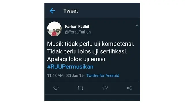 RUU permusikan