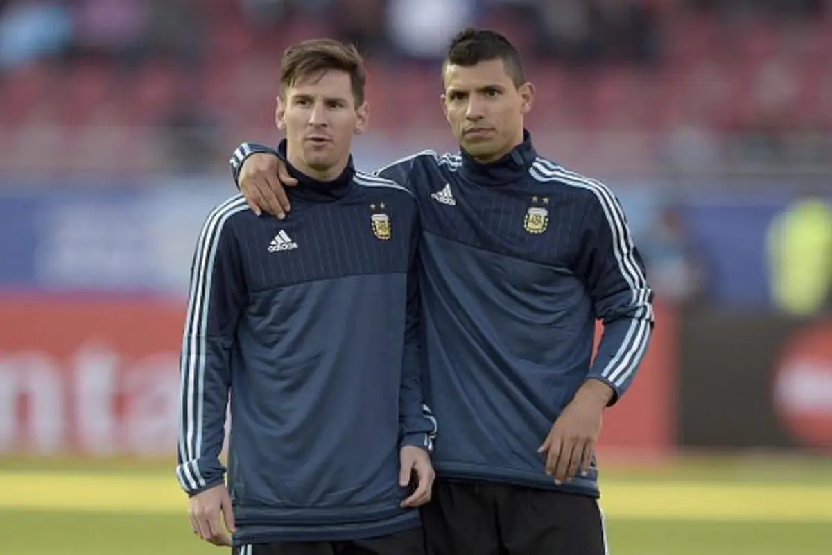 Lionel Messi dan Sergio Aguero
