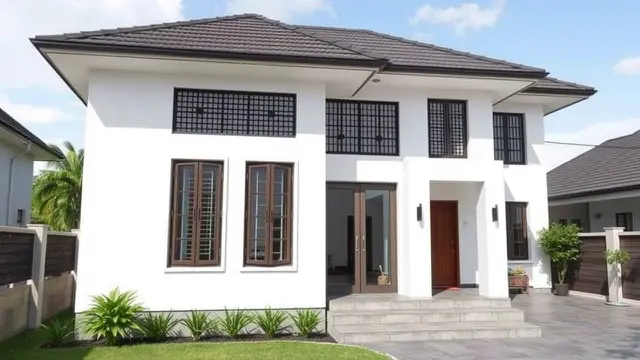 12 Model Rumah Tampak Depan Kaca Terbaru 2025, Pencahayaan Alami Maksimal