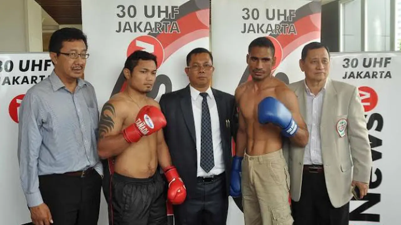Jelang duel petinju Mukhlis Roy vs Allan Tanada (Liputan6.com)