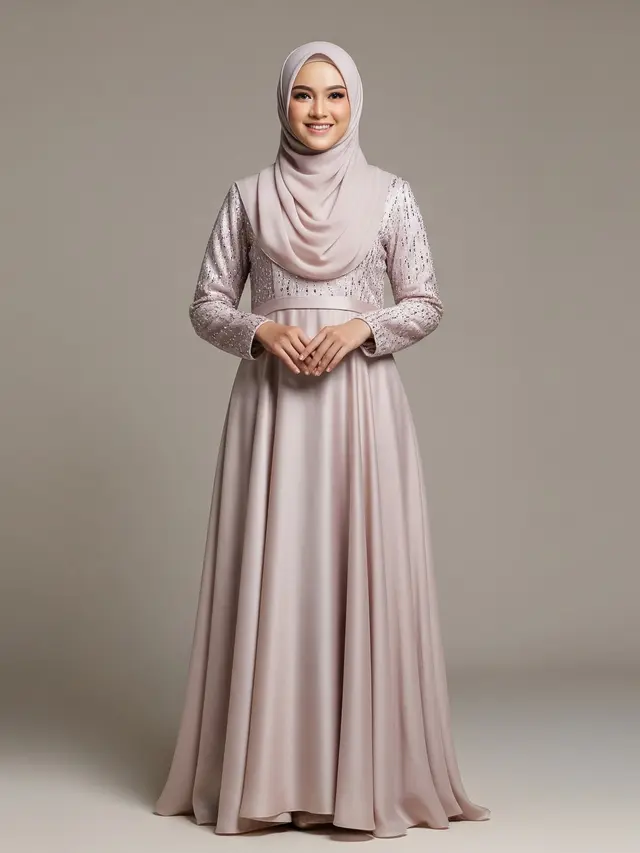 Tren Gamis Organza Simple tapi Mewah untuk Pesta Pernikahan