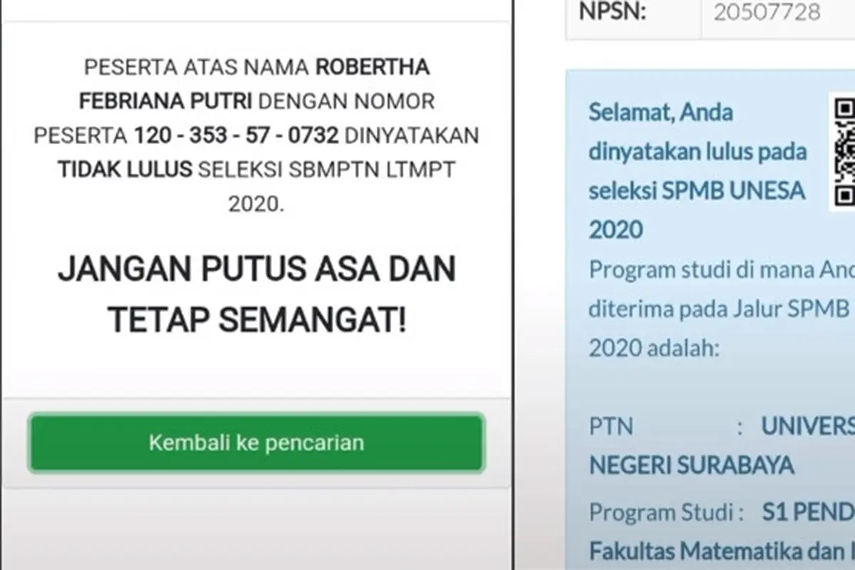 Beri Semangat untuk Peserta SNMPTN, Kisah Wanita Gagal 7x Masuk PTN Ini Bikin Salut