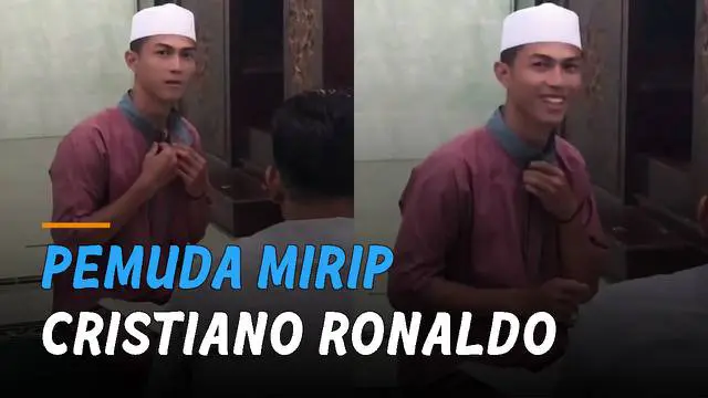 VIDEO: Pakai Peci dan sedang Ngaji, Pemuda Mirip Cristiano Ronaldo