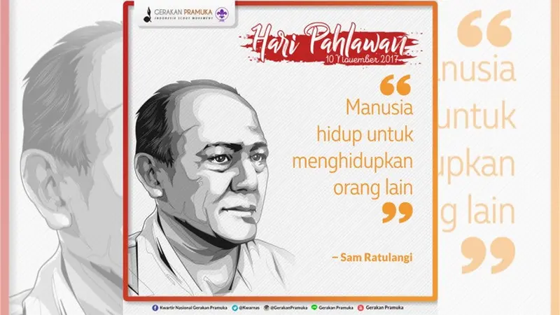 Hari Pahlawan - Sam Ratulangi (Liputan6.com/pool/GerakanPramuka)