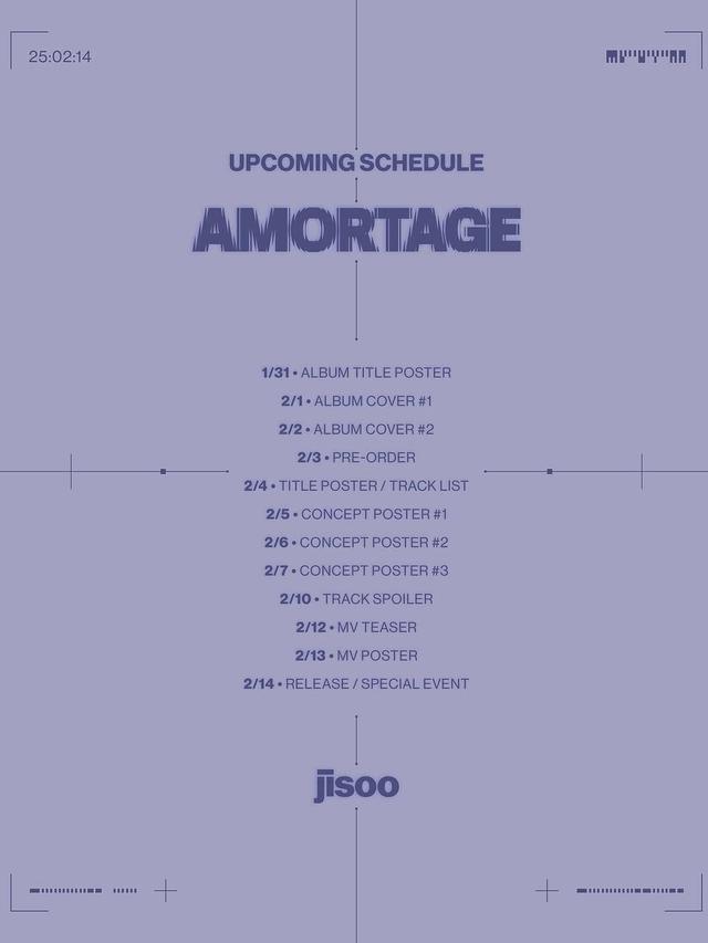 Comeback Solo, Jisoo Blackpink Bagikan Tanggal Rilis dan Teaser AMORTAGE untuk Mini Album Barunya (credit: instagram/sooyaaa__).