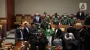 Calon Panglima TNI Jenderal TNI Andika Perkasa saat mengikuti Sidang Paripurna di Kompleks Parlemen, Jakarta, Senin (8/11/2021). DPR menyepakati penetapan Jenderal TNI Andika Perkasa sebagai Panglima TNI setelah melalui uji kepatutan dan kelayakan di Komisi I DPR. (Liputan6.com/Johan Tallo)