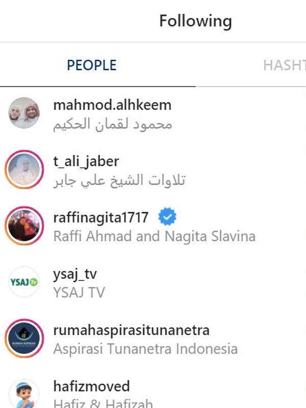 Raffi Ahmad menjadi satu-satunya artis yang di-follow Syekh Ali Jaber di Instagram