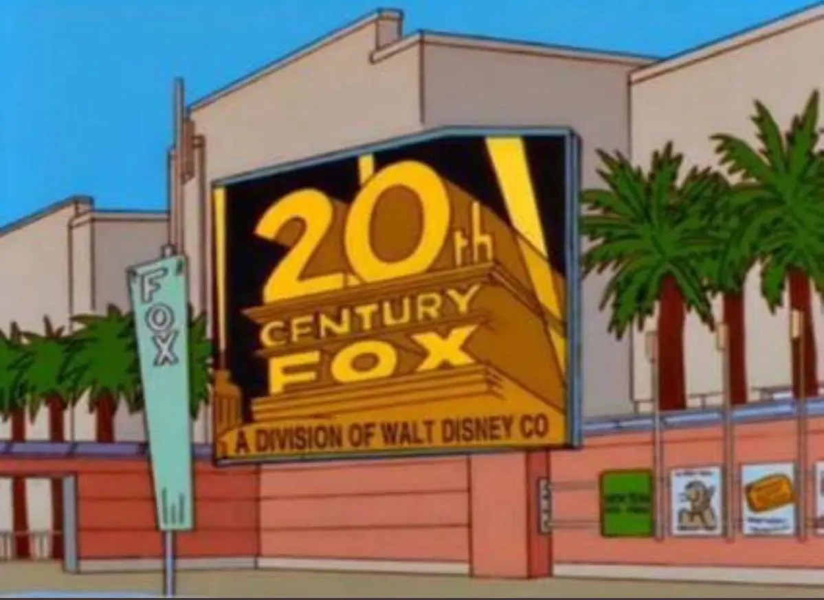 Gambar ramalan Disney membeli Fox di kartun The Simpsons. (Twitter - @darrenrovell)