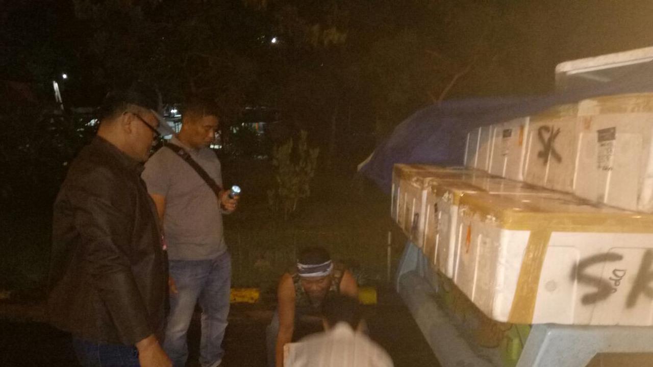 Polsek Kawasan Laut Gilimanuk berhasil gagalkan pengiriman riban kilogram cumi tanpa dokumen resmi